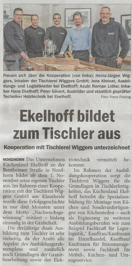 Pressemitteilung Grafschafter Nachrichten